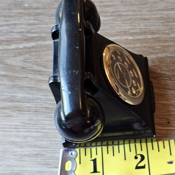 Rare Vintage Collectible Fossil Miniature Phone Clock - Picture 10 of 13